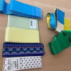 【新品未使用】リボンまとめて　右横の束のリボンはおまけです