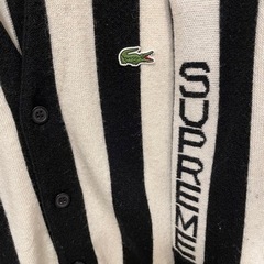 【美品】最終値引き‼️ Supreme シュプリーム✖️ラコステ　コラボ　ウールカーディガン②の画像