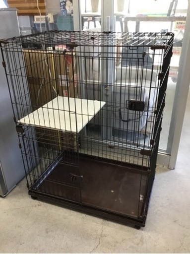 ●販売終了しました● アイリスオーヤマ　猫用　ケージ　ペットサークル　取説付き　中古品