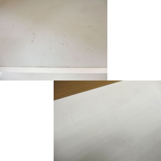 サイドボード 幅120×奥行き42×高さ90㎝ ブラウン×ホワイト キャビネット 食器棚 収納家具 西岡店