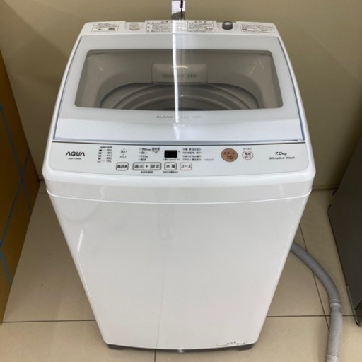 HJ74 【中古】22年式　AQUA AQW-P7M 洗濯機 7kg  22年式