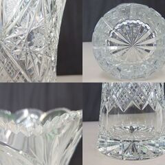 スロバキア クリスタル花瓶 24%Pbo 箱付き フラワーベース SLOVAKIA 札幌市 北区 屯田の画像