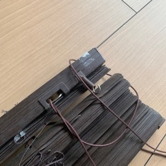 ニトリ　ダークブラウン　ブラインドの画像