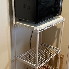 家電収納　キッチンラックの画像