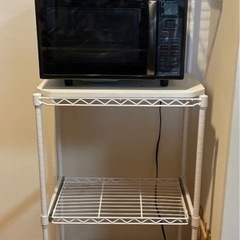 家電収納　キッチンラックの画像