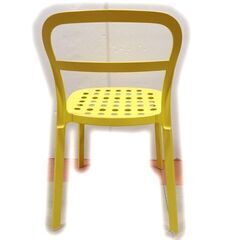 ★ 新札幌発 IKEA イケア REIDAR 廃盤品 イエロー チェア  椅子 アルミニウム製 屋外使用可 / 1392 ★の画像