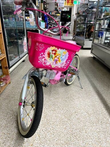 ディズニー　プリンセス　16インチ 16インチ 身長95～124cm 子供用自転車 ディズニープリンセス ゆめラブS