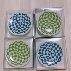 新品　美濃焼　豆皿　東京2020オリンピックエンブレム　4枚まと...
