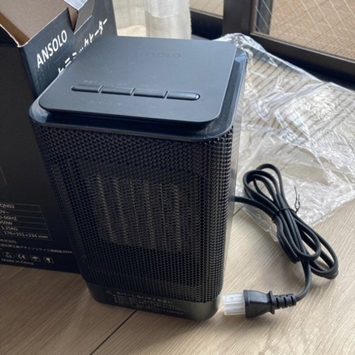 【受け渡し完了しました】小型ファンヒーター ANSOLO セラミックヒーター