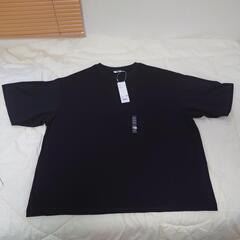 ユニクロ　エアリズム　コットン　オーバーサイズ　Tシャツ(五分袖...