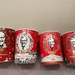 ケンタッキー　クリスマス　パーティーバーレル　箱　ゴミ箱　オモチャ入れ