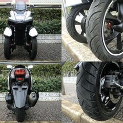 ★普通免許仕様トリシティ155ABS 特注合金削出ワイドトレッド 4.7万km台★東京/大田区【下取OK】の画像