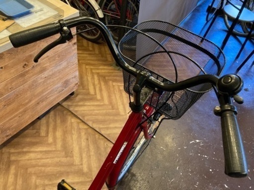 【前後タイヤ新品！】26インチ自転車　レッド