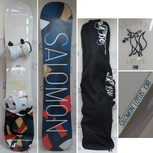 ♪SALOMON スノーボード LOTUS138／Head バインディング ケース付♪