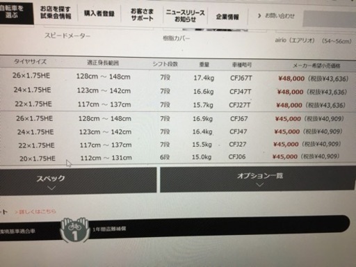ブリヂストン　ジュニアマウンテン自転車20インチ