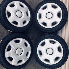 冬タイヤ 155/65R14 軽自動車コンパクトカー用ホイール付...