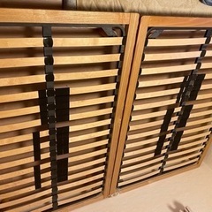 無印良品　木製ベッドフレームの画像