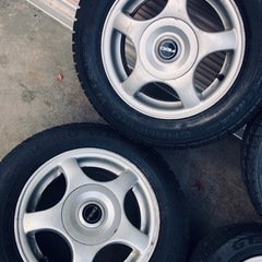 冬タイヤ 165/70R13 軽自動車コンパクトカー旧車用アルミ付きスタッドレス4本組の画像