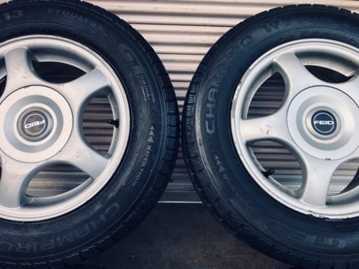 冬タイヤ 165/70R13 軽自動車コンパクトカー旧車用アルミ付きスタッドレス4本組