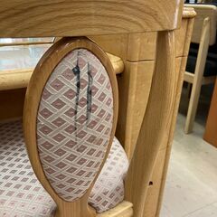 徳島信和工芸 民芸家具 ドレッサー 化粧台 三面鏡 メープル材 昭和レトロ【No.2095】の画像