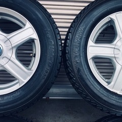 冬タイヤ 175/70R14 軽自動車旧車用アルミ付スタッドレス4本組の画像