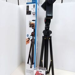 hama 軽量三脚スタンド リモコン付/スマホ・一眼レフ対応 自撮り棒