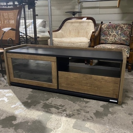 12/8終 朝日木材加工 テレビボード ATC-4512AV-BK Artifa アルティファ ローボード テレビ台 AVボード 菊倉MZ