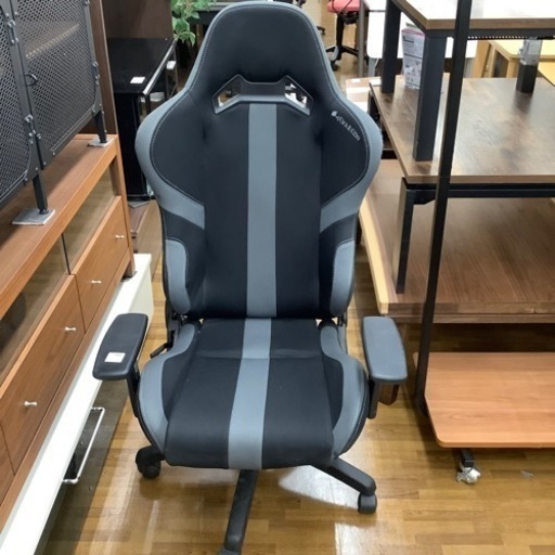 ゲーミングチェア Bauhutte ブラック×グレー