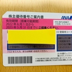 ANA株主優待1枚