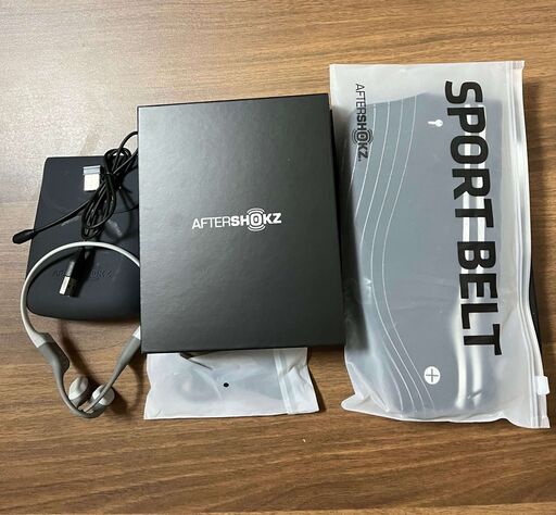AfterShokz Aeropex 骨伝導ワイヤレスヘッドホン 防水bluetooth5.0 ルナグレイ