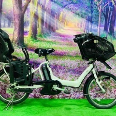 ❷ 4620子供乗せ電動自転車ヤマハ3人乗り新品20インチ良好バッテリー