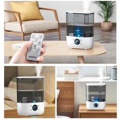 【新品未使用】加湿器 大容量 5.5L 湿度設定 ハイブリッド式加湿器 加湿器 卓上 オフィス 加熱機能 ハイブリッド式加湿器  超音波式 上から注水 静音設計 最大25畳対応 タイマーの画像