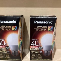 照明　LED電球2個付き