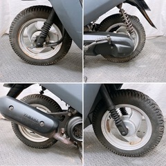 冬季限定⛄️格安配送!!スタッドレスタイヤ着用‼️ 実働 YAMAHA APRIO アプリオ SA11J 原付 スクーター ヘルメット付き‼️の画像