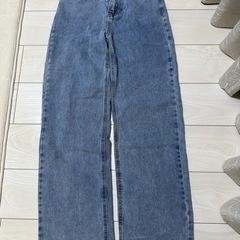 ハイウェストワイドレッグジーンズ SHEINの画像