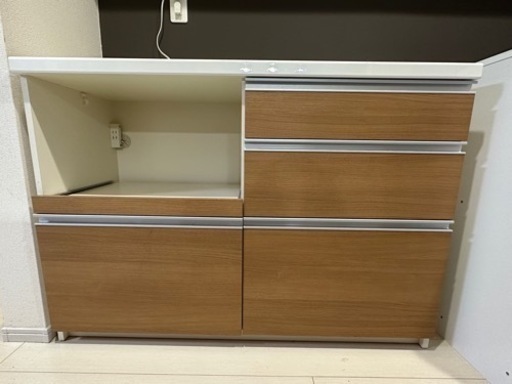 パモウナ キッチンボード 食器棚 pamouna120×85×45