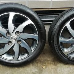 中古アルミタイヤ165.55R14 日産純正アルミ