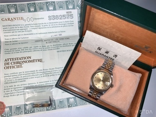 ロレックスデイトジャスト 16233G