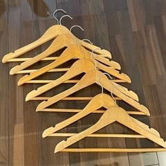 木製ハンガー7本