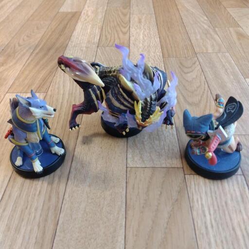 【amiibo】モンハンライズ　３体まとめて