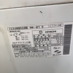 洗濯機差し上げますの画像