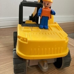 【取引中】ドイツ製ショベルカー、砂遊びセット　の画像