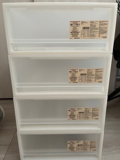【お取引先決定いたしました】無印良品　ポリプロピレン衣装ケース×4