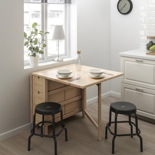 人気！IKEA ノールデンNORDEN 引き出し付きテーブル