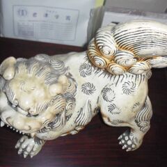骨董品！京焼の「飾り獅子」希少！です、美品！保管品になります。の画像