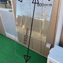 【引き取りのみ】ガラステーブル 【厚さ1cm】極厚 屋外用 BBQ 特価の画像
