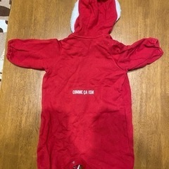 クリスマス　サンタクロースのロンパースの画像