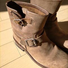 茶革のワークブーツ　ライダー風でカッコいいです　の画像