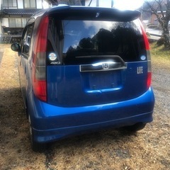 値下げ！ホンダ ライフ 4WD ターボ ディーバ ブルー 青 四駆 軽自動車の画像