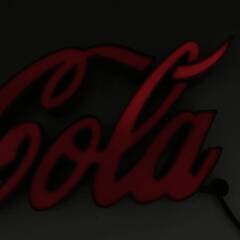 🔷🔶🔷〇ut4/35※ジャンク品※　コカ・コーラ/Coca-Cola　電飾看板　ネオンディスプレイ　サインライト　Coca Cola　コカコーラ　ペニージャパン　🔷🔶🔷の画像